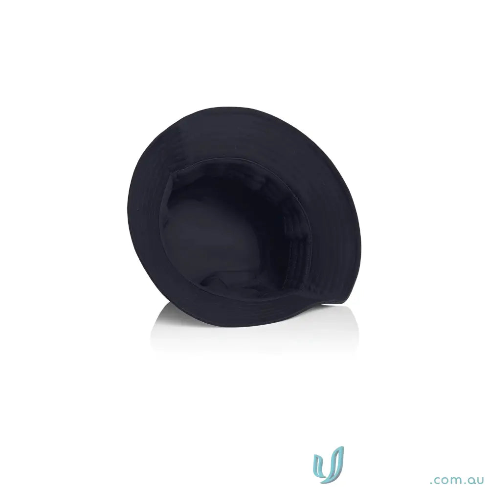 Kids Premium Cotton Bucket Hat in black, light-mid weight stylish headwear for uniforms