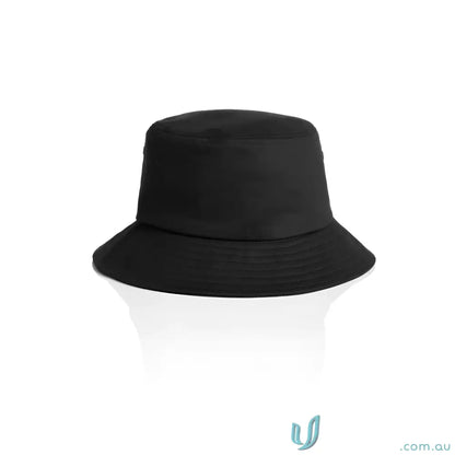 Black bucket hat with wide brim, perfect for kids’ uniforms and casual wear