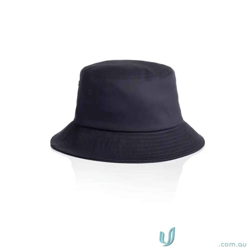 Dark blue light-mid weight bucket hat with wide brim for kids’ uniforms and style