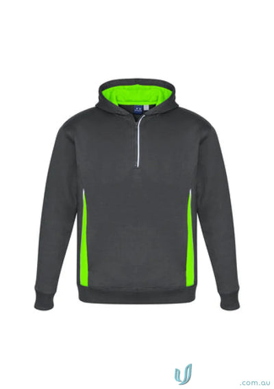 Kids Renegade Hoodie in gray and neon green workwear hoodie perfect for outdoor clubs