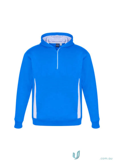 Kids Renegade Hoodie in blue and white, perfect for outdoor clubs and workwear style