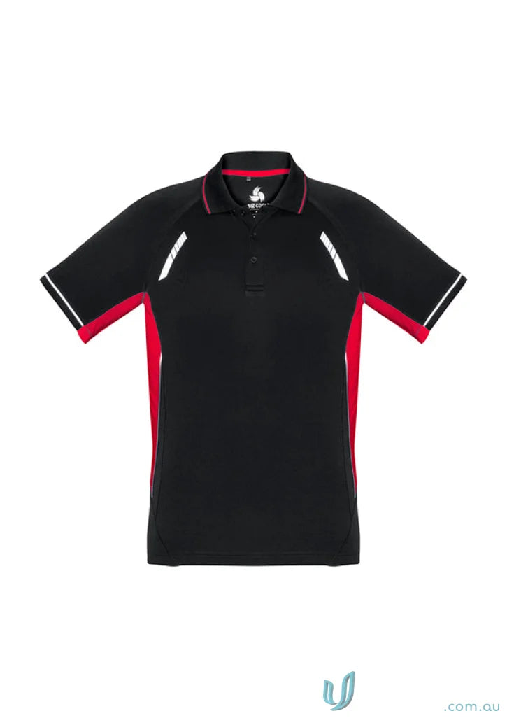 Kids Renegade Polo black and red polo shirt for boys from Biz Collection Kids p700ks kids