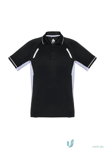 Kids Renegade Polo black and white short-sleeved shirt from Biz Collection Kids