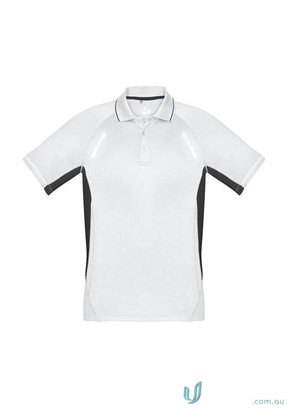 Kids Renegade Polo white and black short-sleeved shirt from Biz Collection Kids p700ks kids