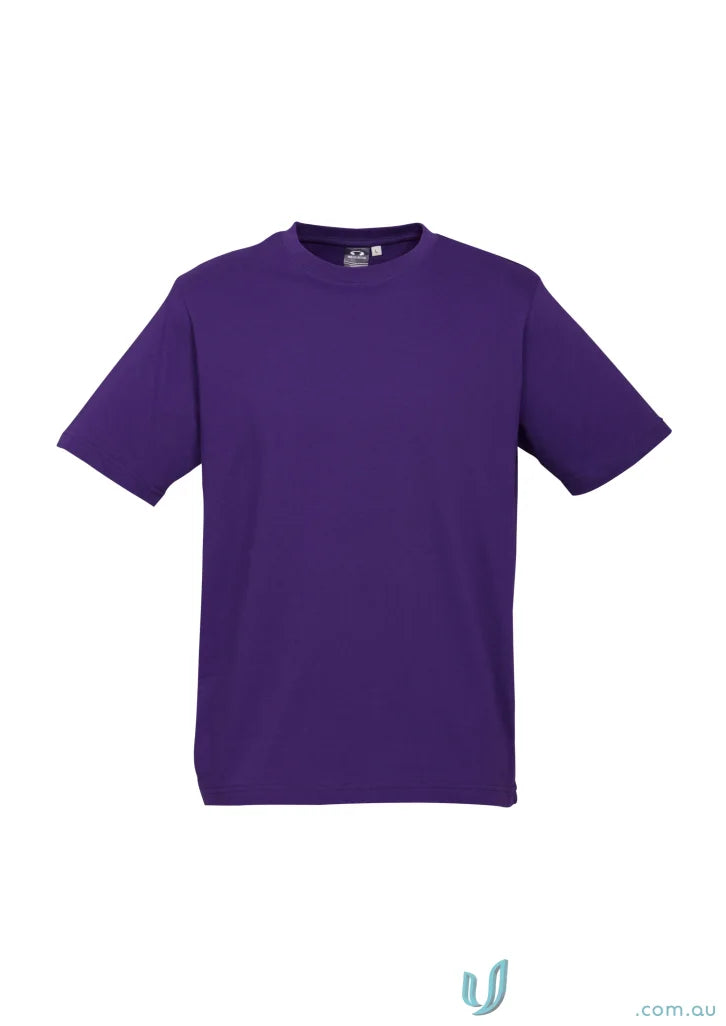 Kids Southport Tee in purple from Biz Collection Kids ice short sleeve line