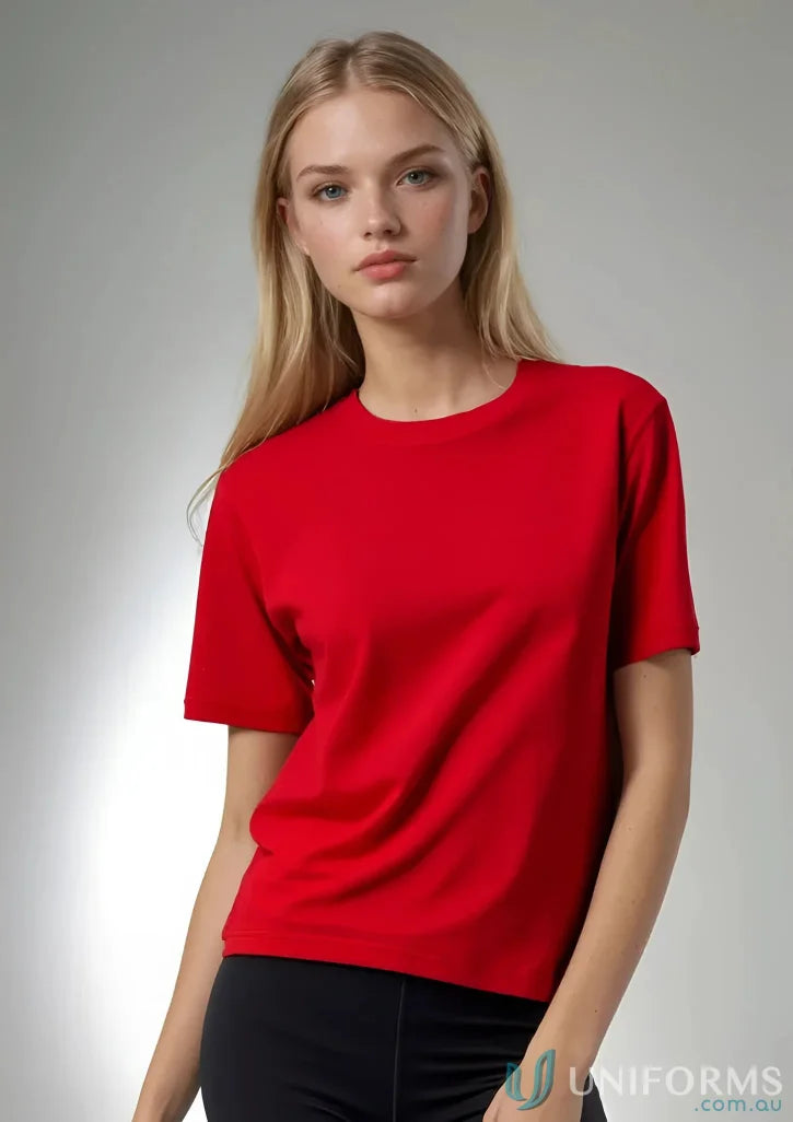 Kids Ice Tee from Biz Collection Kids, plain red short-sleeve T-shirt for kids