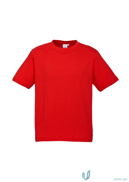 Kids Southport Tee in plain red ice short sleeve from Biz Collection Kids ice tee line