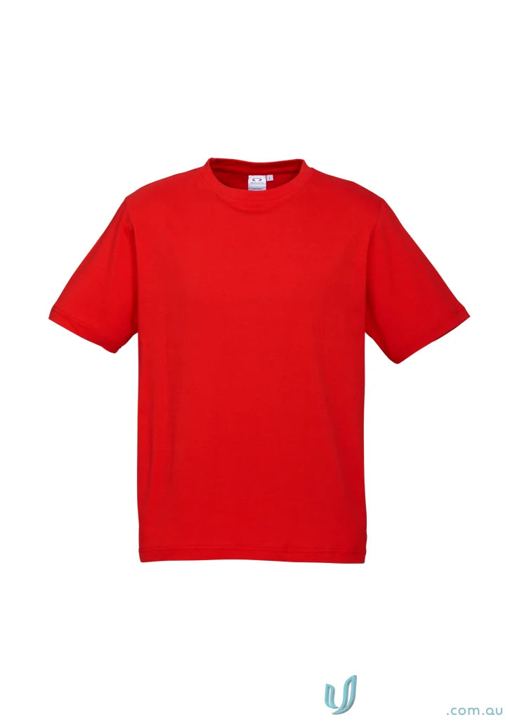 Kids Southport Tee in plain red ice short sleeve from Biz Collection Kids ice tee line