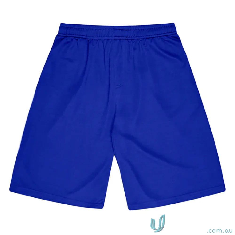Kids Sports Shorts in blue, perfect for active wear and team uniforms