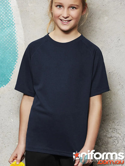 Kids sprint biz cool navy blue short-sleeved T-shirt from collection kids spring