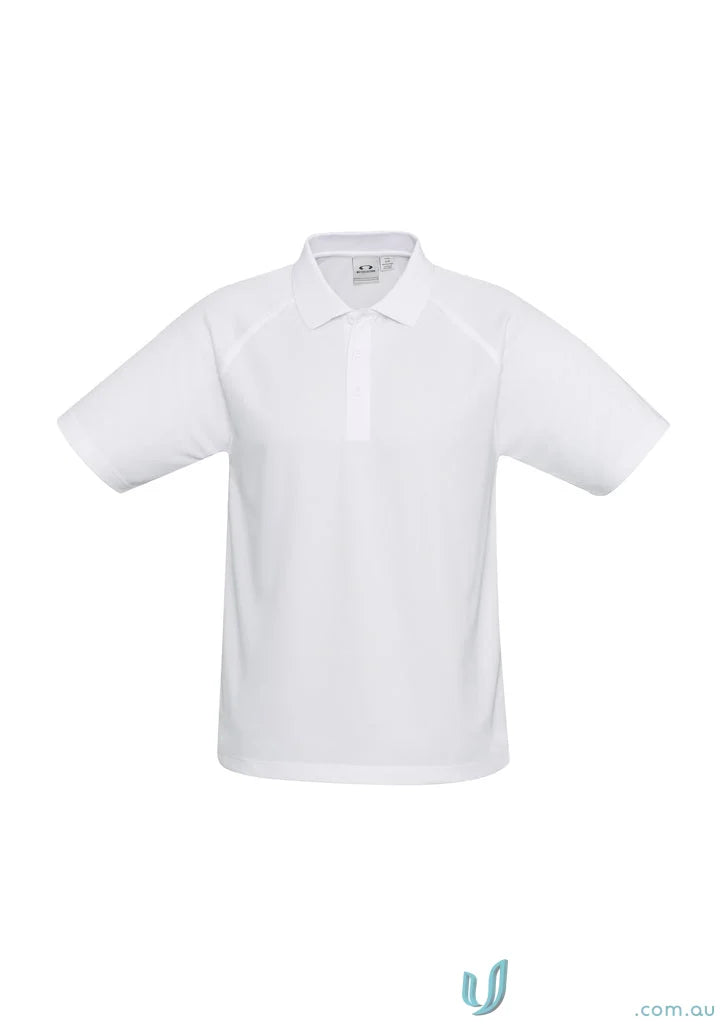 Kids Sprint Polo white short-sleeved shirt from Biz Collection Kids and Sprint Kids Bizcool
