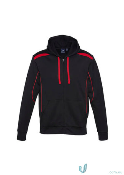 Kids United Contrast Hoodie featuring a black hooded sweatshirt with red accents for kids