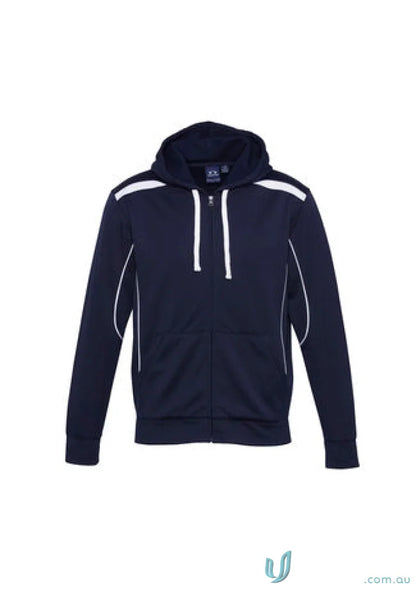Kids United navy blue contrast hoodie - comfy zip-up sweatshirt for kids United fans