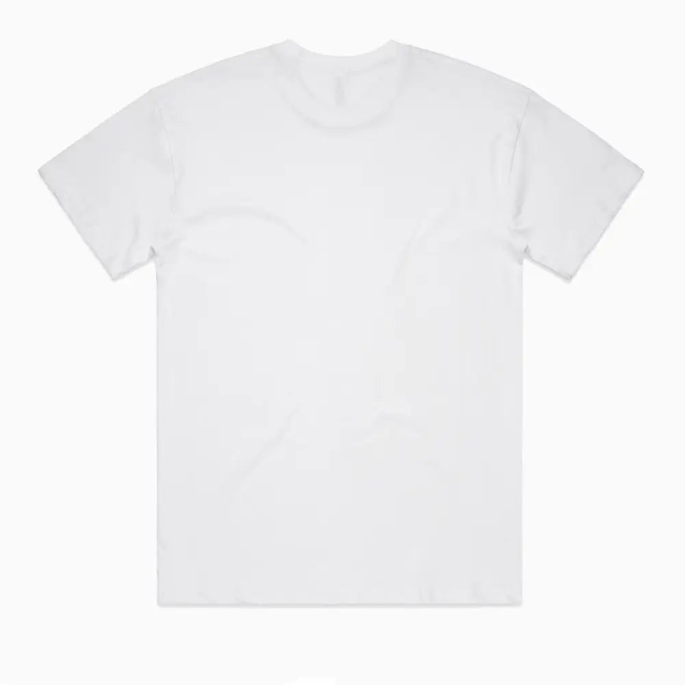 Plain white t-shirt.