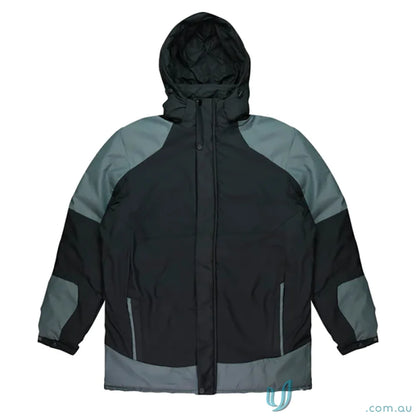 Black and gray Kingston Lady Jacket with taffeta lining to stay warm this winter