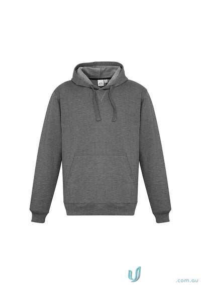 Gray Krue Hoodie from sw760m Biz Collection with modern fit crew hoodie style