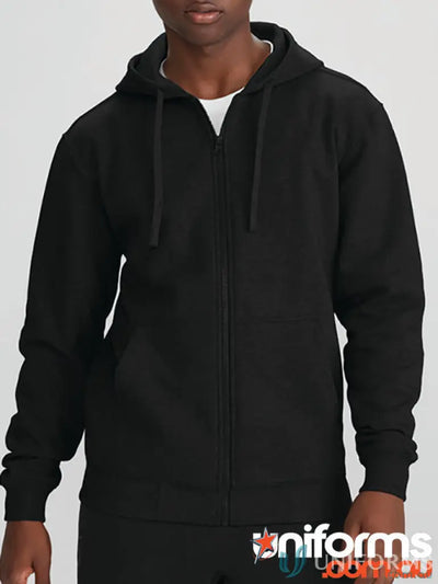 Black zip-up hoodie from Krue Zip Hoodie collection crew zip for SW762M Biz