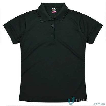 Lachlan Lady Polo in honeycomb knit with knitted collar, perfect for uniforms