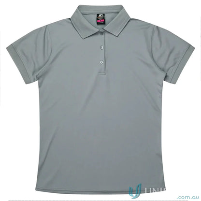 Lachlan Lady Polo with knitted collar and honeycomb knit, perfect for uniforms