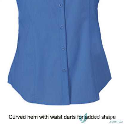 Ladies Blue Button-Down Shirt from Ladies 3Qtr Nano Shirt Workwear Collection