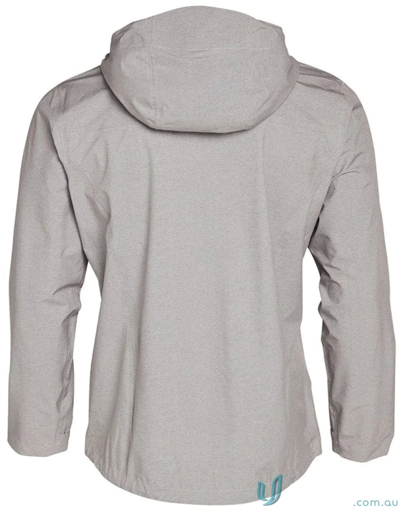 Light grey Ladies Absolute Waterproof Performance Jacket with hood, perfect for staying stylish rain-ready
