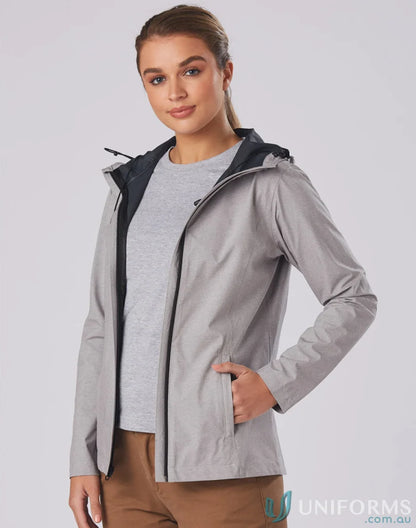 Ladies Absolute Waterproof Performance Jacket on woman, stay stylish in rain gear