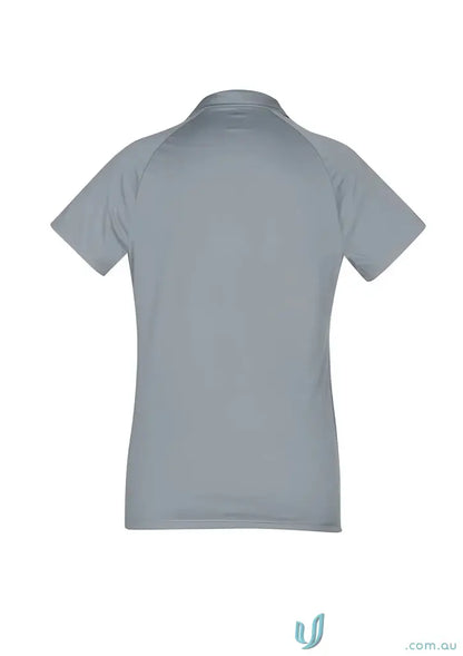 Gray short-sleeved polo shirt from Ladies Academy Polo Biz Collection Ladies p012ls