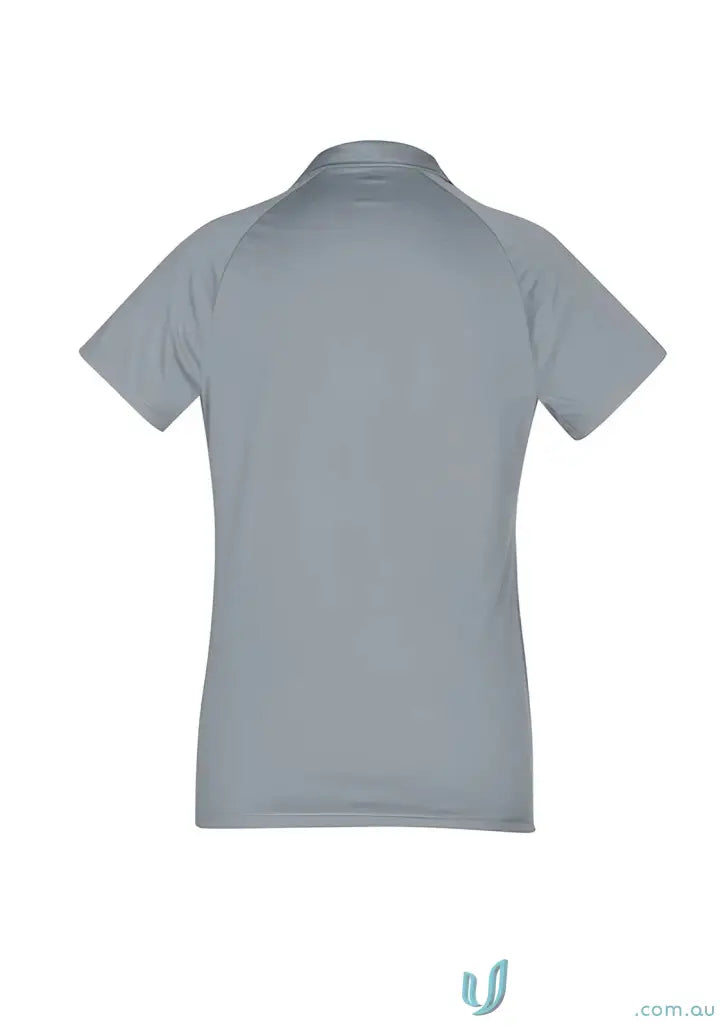 Gray short-sleeved polo shirt from Ladies Academy Polo Biz Collection Ladies p012ls