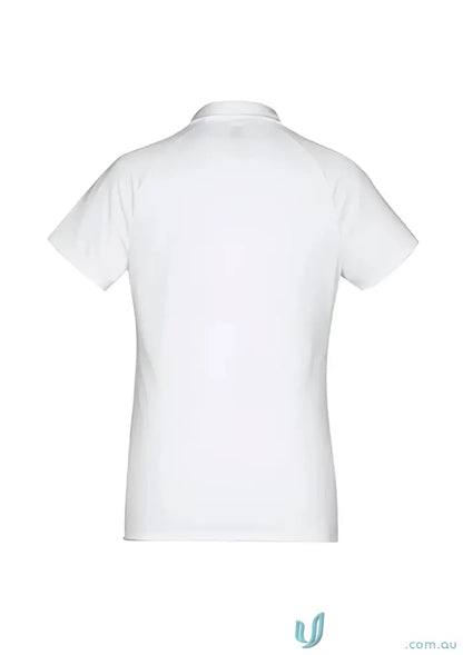 White short-sleeved polo shirt from Ladies Academy Polo Biz Collection Ladies P012LS