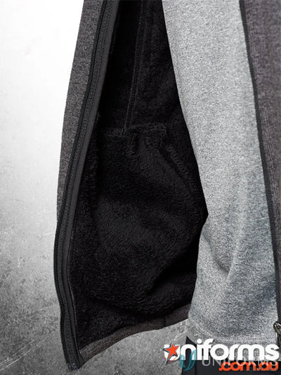 Gray Ladies Acland Jacket with black fleece lining, practical design keeps hands warm