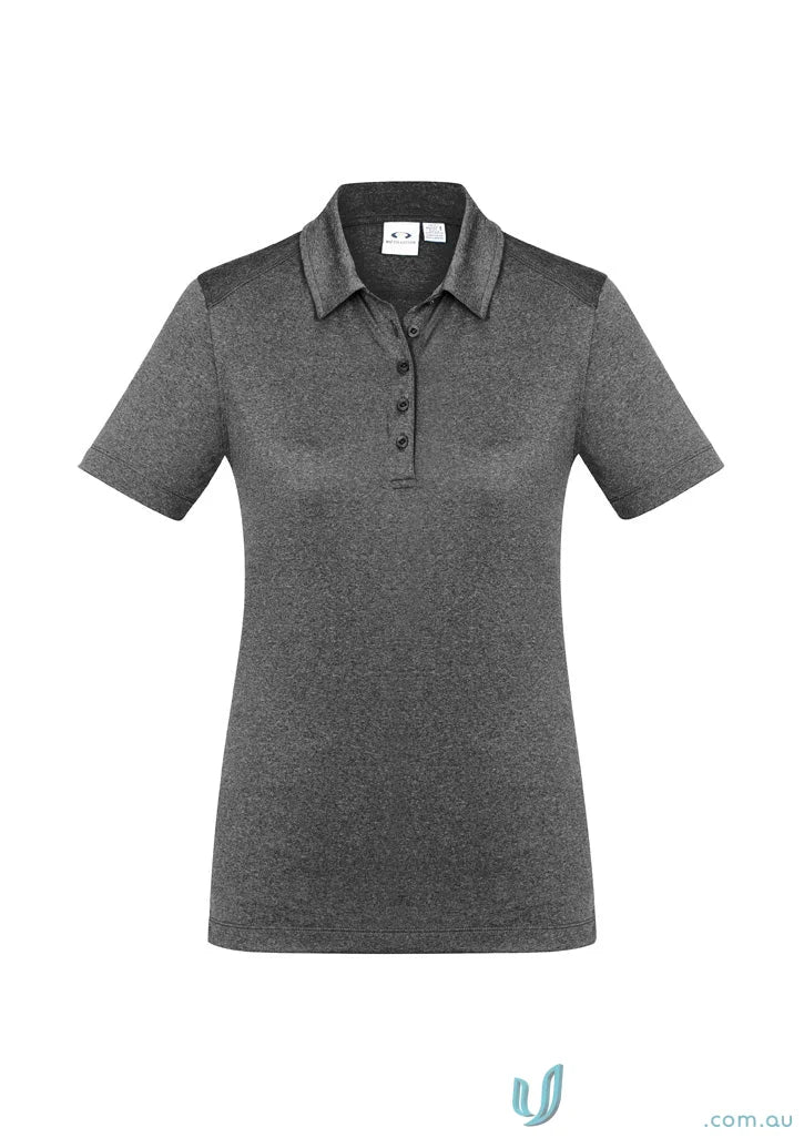 Gray patterned ladies aero polo from Biz Collection Ladies p815ls ladies aero line