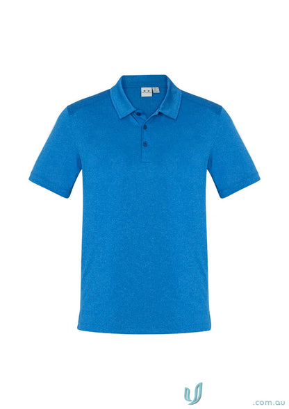 Blue short-sleeved polo shirt from Ladies Aero Polo Biz Collection Ladies P815LS