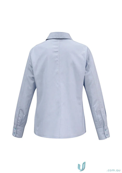 Light blue women’s ambassador long sleeve shirt from Biz Collection Ladies