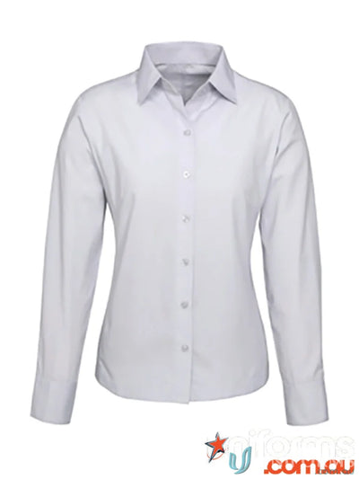 Women’s ambassador long sleeve white shirt from Biz Collection Ladies Ambassador LS Shirt