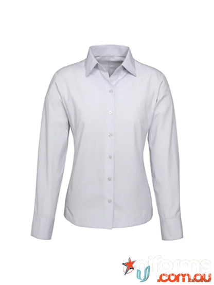 Women’s ambassador long sleeve white shirt from Biz Collection Ladies lineup