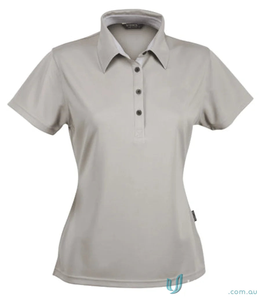 Gray Ladies Argent Polo shirt perfect for uniforms and workwear casual style