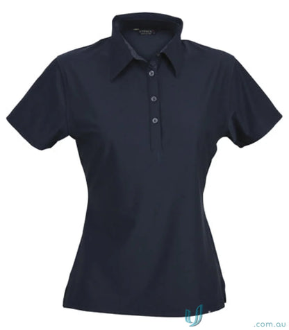 Ladies Navy Blue Collared Polo Shirt - Perfect for Workwear or Uniforms