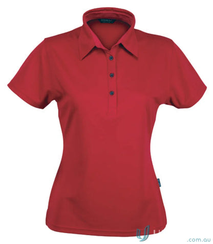 Red ladies polo shirt from Ladies Argent Polo, perfect for uniforms or workwear
