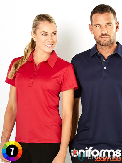 Ladies Argent Polo shirts in red and navy perfect for uniforms or workwear