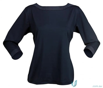 Navy blue long-sleeved top from Ladies Argent Top, perfect for workwear and uniforms