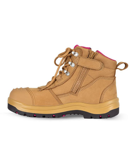 JB's Ladies Atrax Zip Safety Boot with Composite Toe Cap and YKK Zip