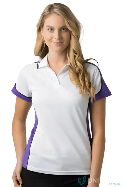 Woman feeling fresh in Ladies Auburn Polo with cooldry micromesh and loose pocket