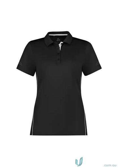 Black ladies balance polo shirt with biz cool technology P200LS for stylish comfort