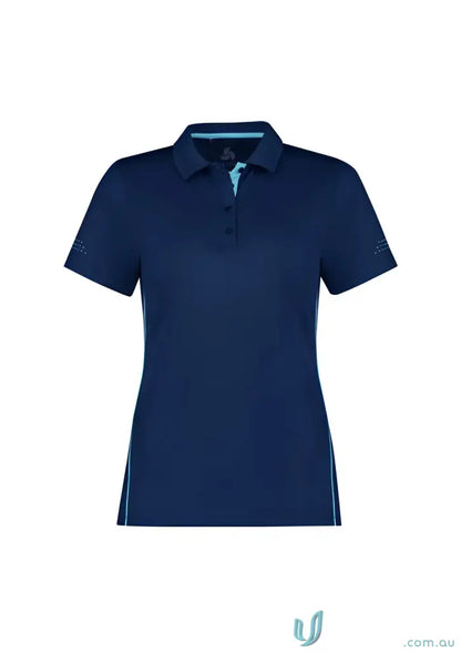 Navy blue ladies balance polo shirt with biz cool™ technology P200LS stylish look