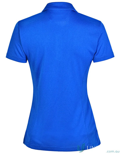 Blue short-sleeved polo shirt made of bamboo charcoal fabric for charcoal corporate style