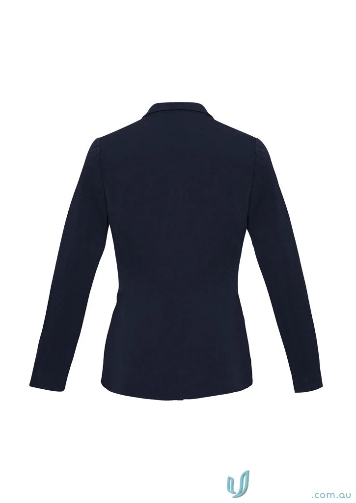 Navy blue long-sleeved Ladies Bianca Jacket from Biz Collection Ladies bs732l