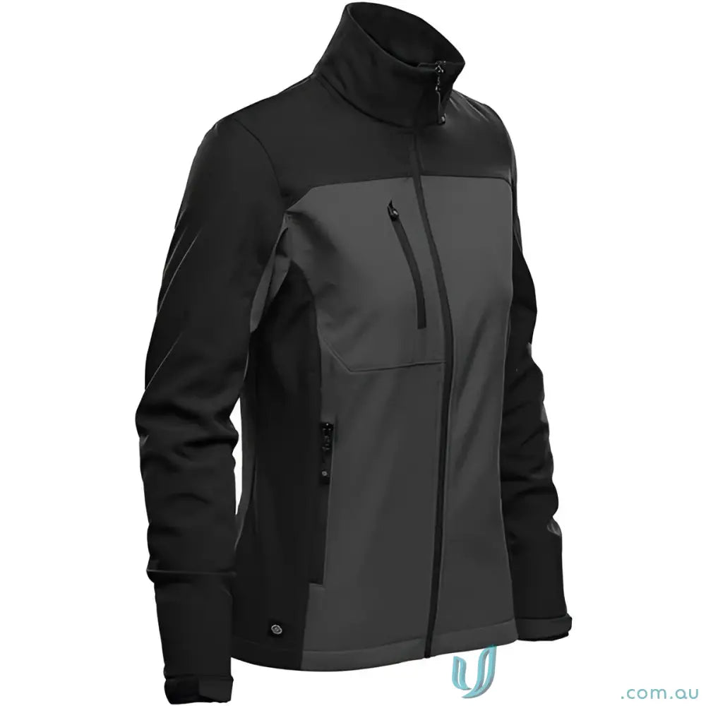 Women’s Cascades Softshell jacket with multiple pockets, stay dry, adjustable cuffs for outdoor adventures