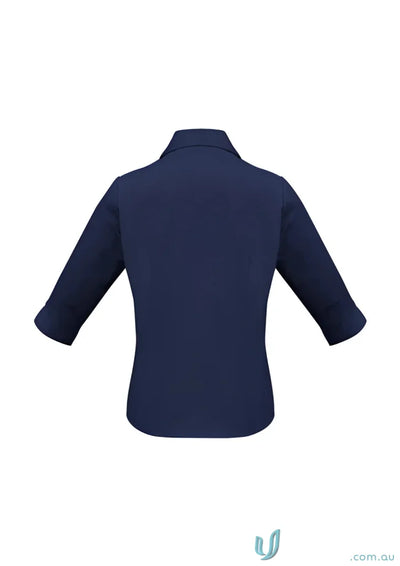 Ladies Chelsea Stretch 3Q Navy Blue Sleeve Shirt from Ladies Metro Biz Collection
