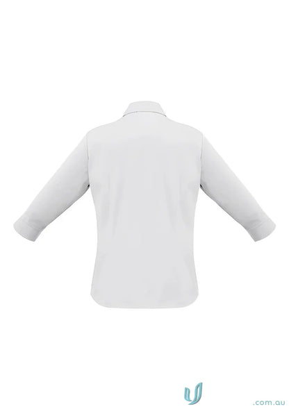 Ladies Metro Biz Collection white long-sleeved shirt from the Chelsea Stretch 3Q Shirt collection