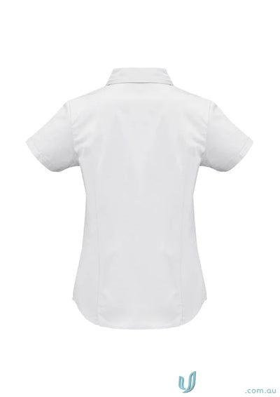 Women’s metro Ladies Chelsea Stretch SS Shirt in white, perfect for biz collection ladies